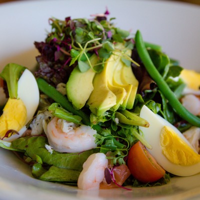 Fresh Seafood Cobb Salad.