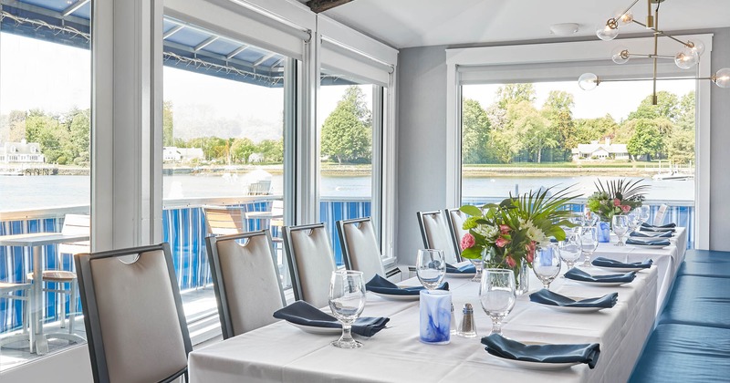 Interior, table with a view