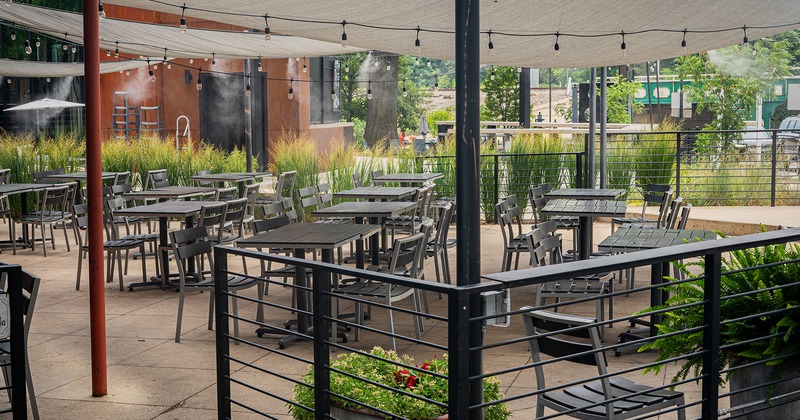 Outdoor patio seating