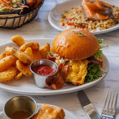 Various types of food on a table