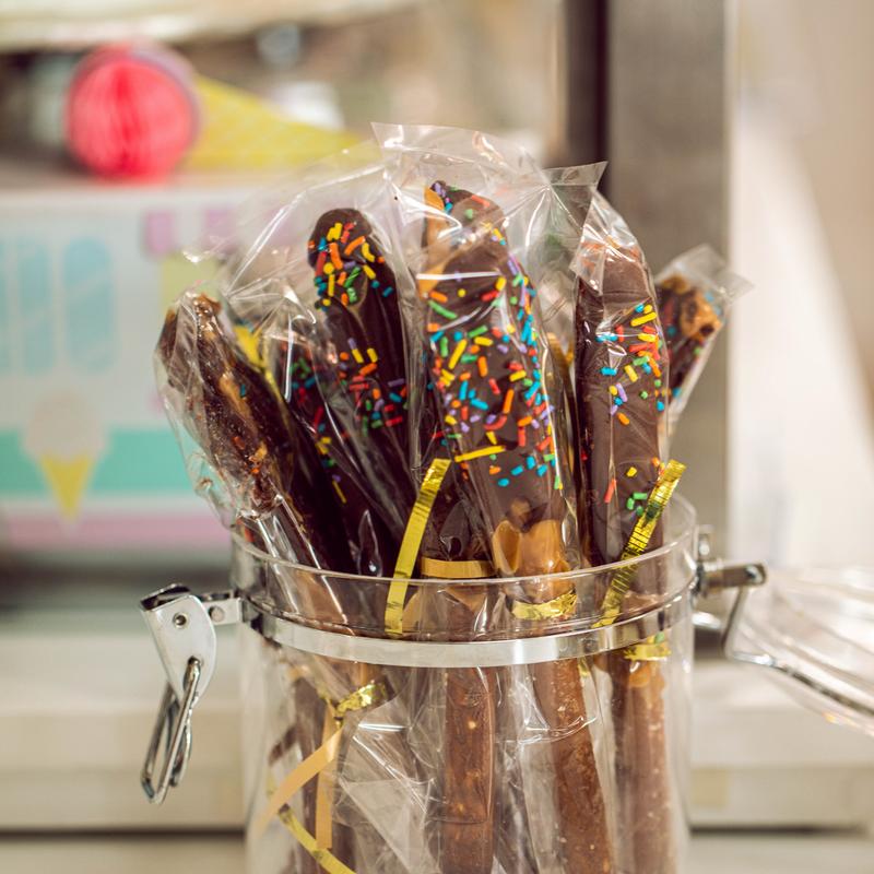 Carmel Dipped Pretzel Rod (made to order) photo