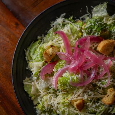 Aviator salad, top view.