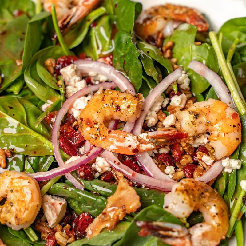 Grilled Shrimp Spinach photo