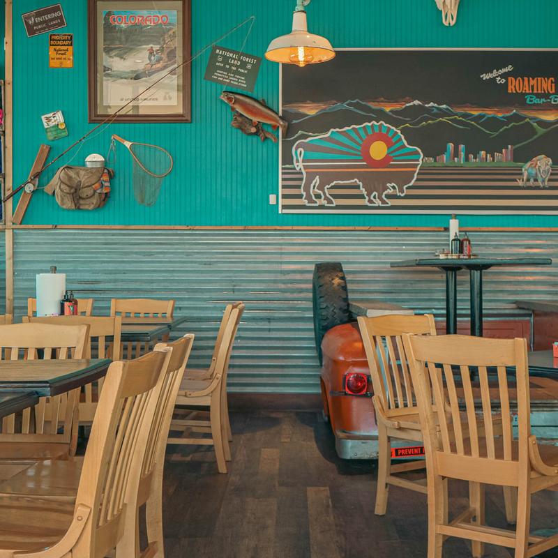 Vintage decorated dining area