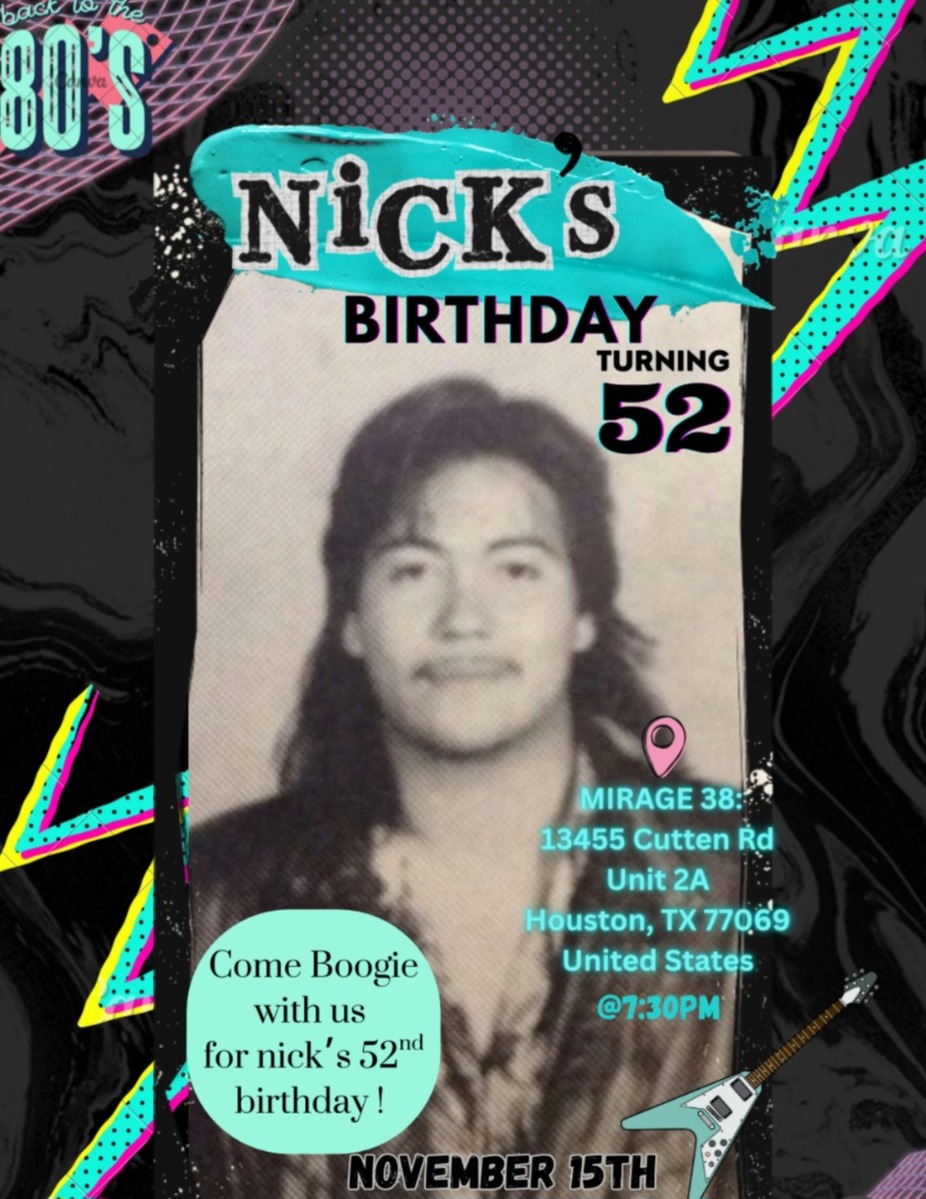 Happy B-Day Nick event photo