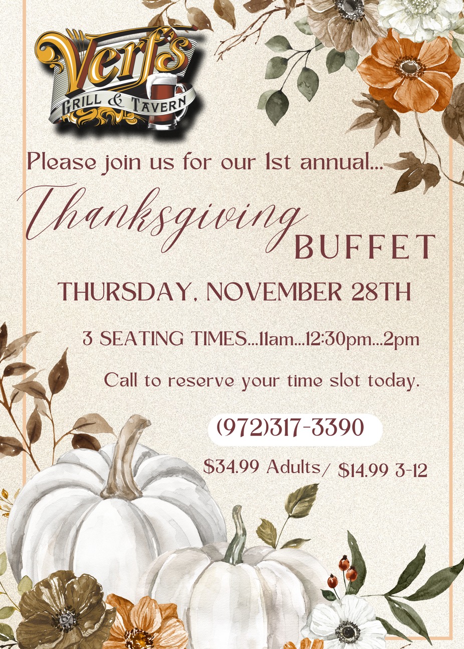 Thanksgiving Brunch Buffet event photo