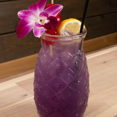 Purple cocktail.