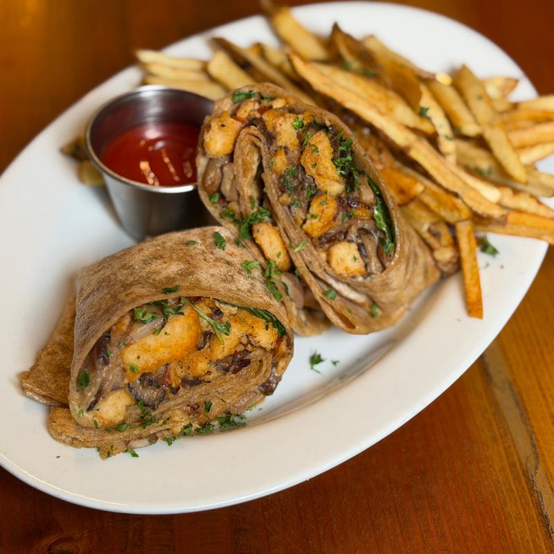 menu item 41 of 42, Chicken” Mushroom Shawerma Wrap