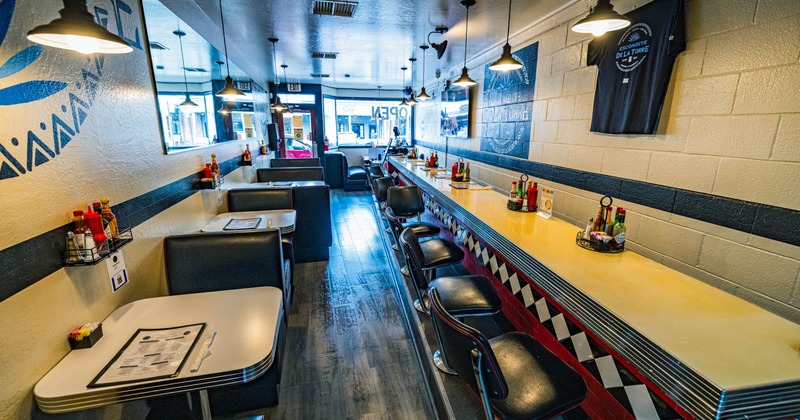 Interior, dining area