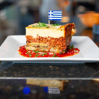 Moussaka, a traditional Greek dish