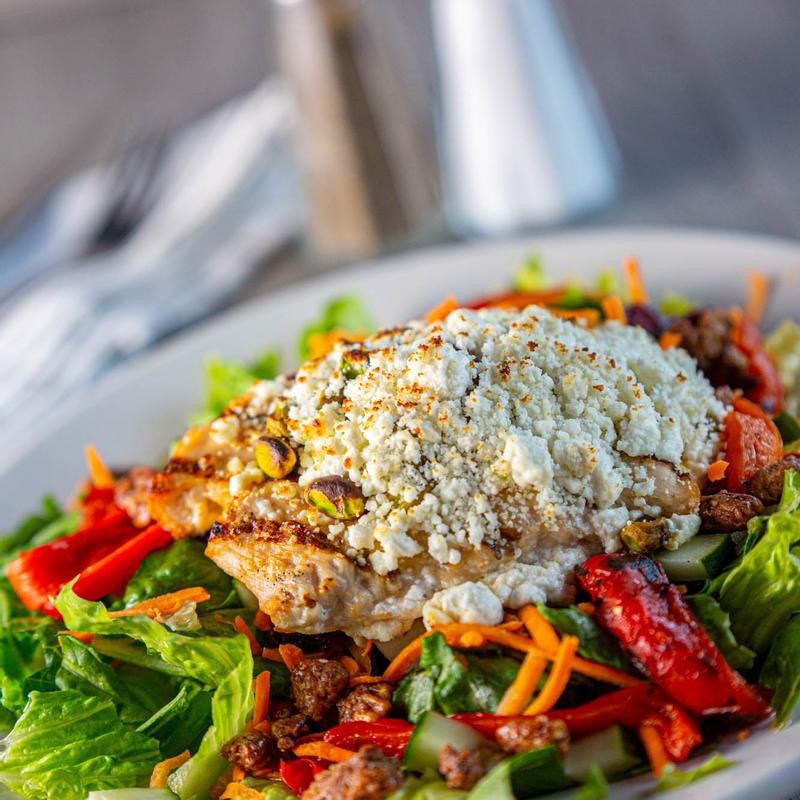 Pistachio & Goat Cheese Crusted Chicken Salad photo