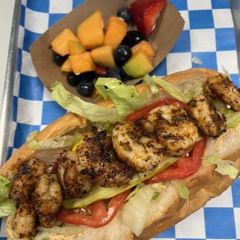 Blackened Shrimp Po-Boy Sandwich photo
