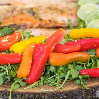 Chilli peppers salad