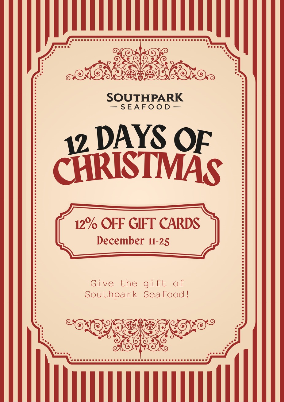 🎄 12% off gift cards for the Holidays 🎄 event photo