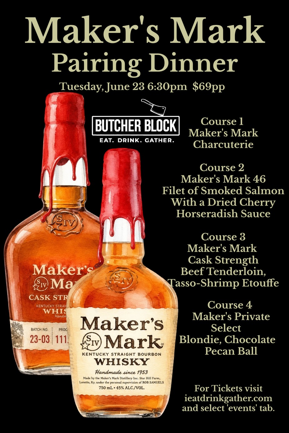 Maker's Mark Pairing Dinner event photo