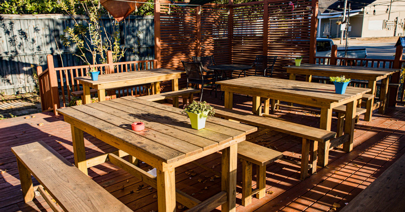 Exterior, seating area