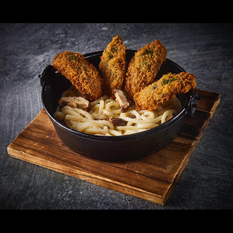 Creamy Mushroom Pasta Udon photo