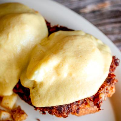 Corn Muffin Benedict.