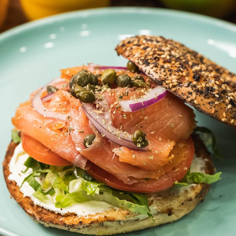 menu item 7 of 37, Classic Cream Cheese Lox Bagel