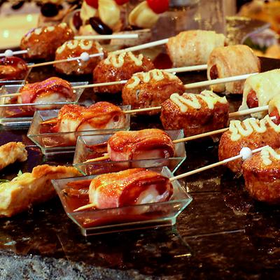 Assorted Hors d' Oeuvres.