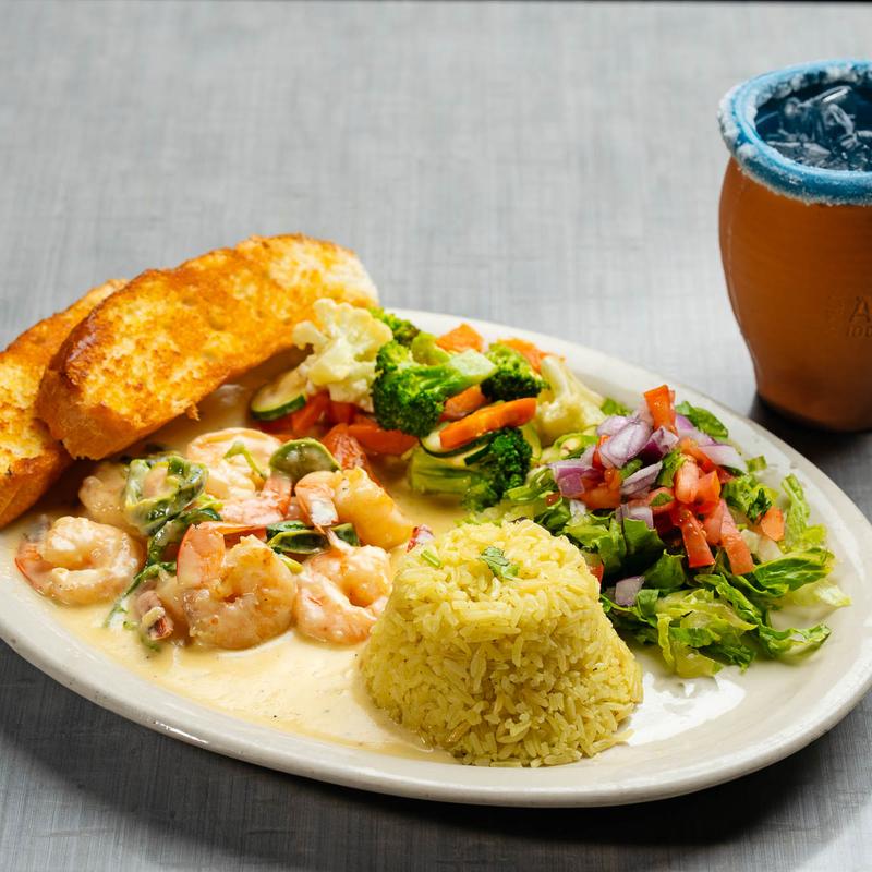 menu item 7 of 9, Camarones en Crema Poblana