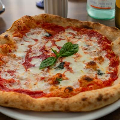 Margarita pizza.