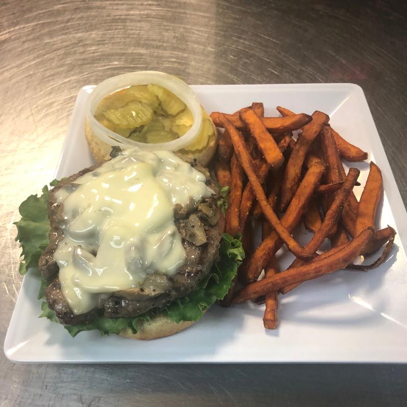 Mushroom Swiss Burger photo