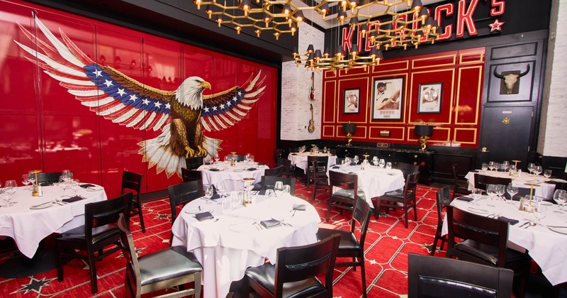 Decorated dining area