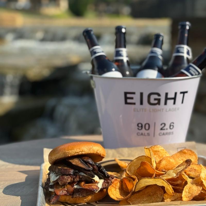 menu item 22 of 42, Bacon Mushroom Cheeseburger