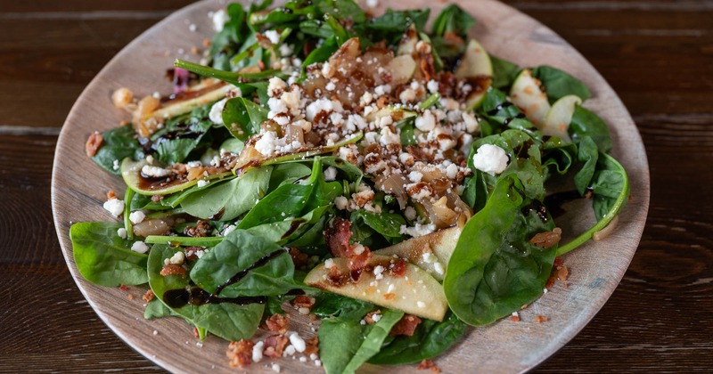 The served B.A.M. salad