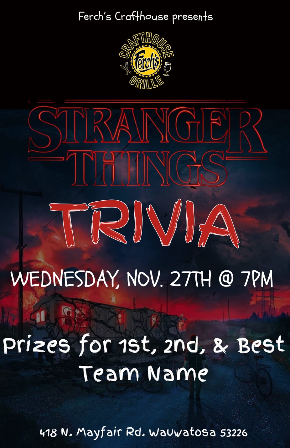 Stranger Things Trivia!! event photo