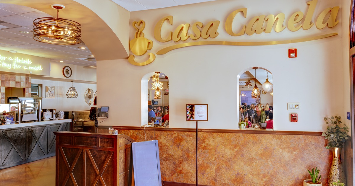 Restaurant greeting desk