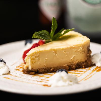 New York Style Cheesecake.