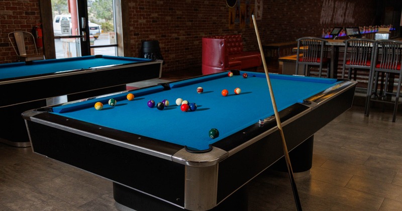 Interior, pool table
