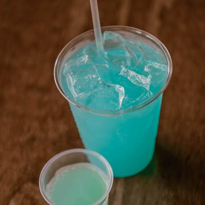 Blue cocktail.