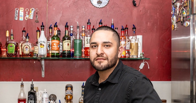 An employee at a bar