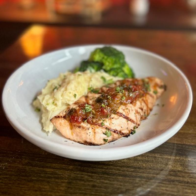 Flame Broiled Salmon Dinner photo