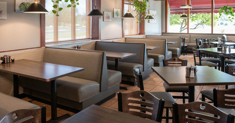 Interior, private booths area