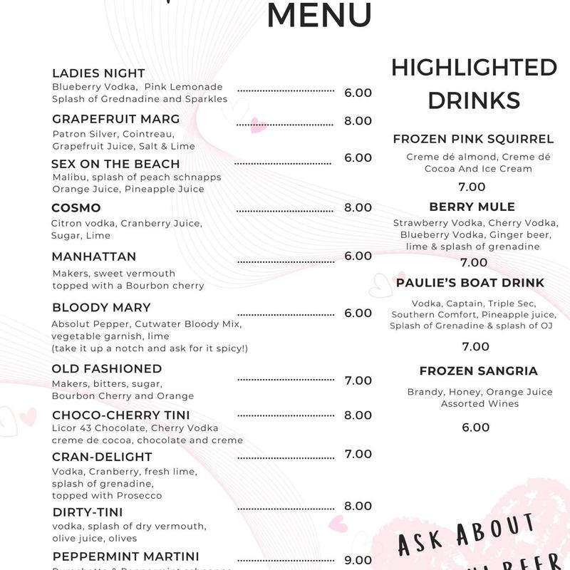 Craft Cocktail Menu photo