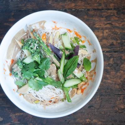 Spring roll Veggie Bowl.