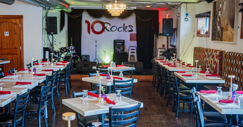 Interior dining space