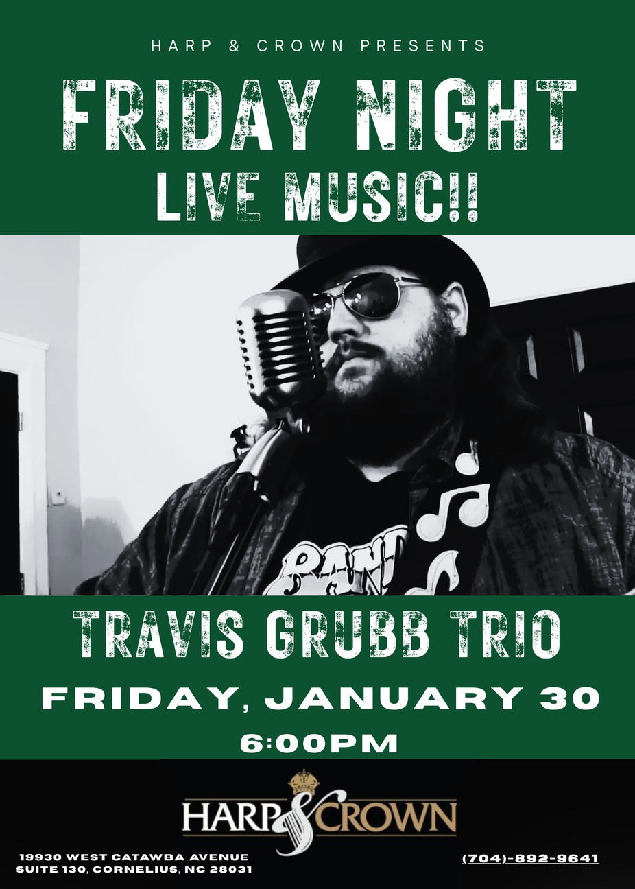 Travis Grubb Trio - Live Music at Harp & Crown event photo
