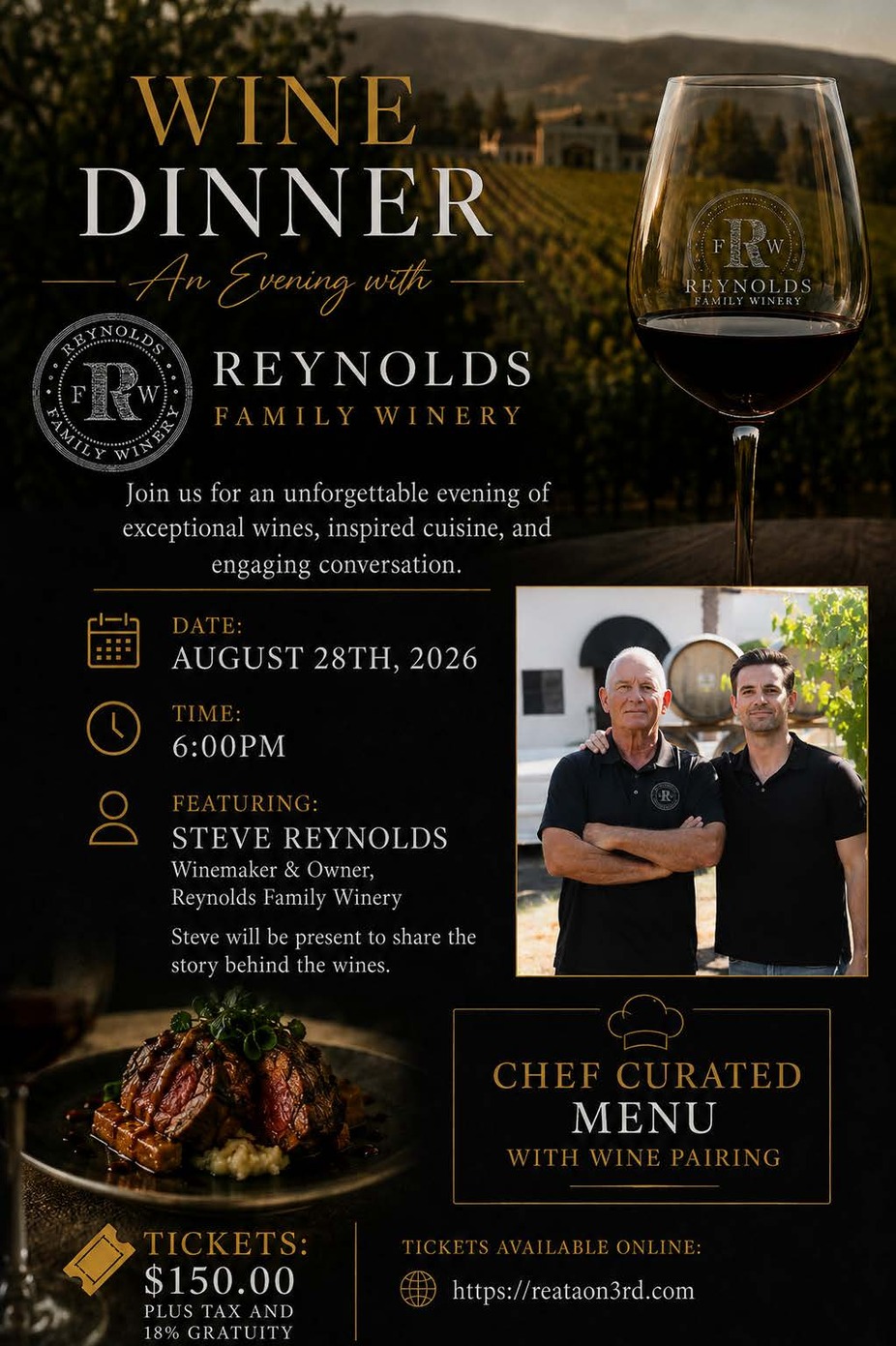 Reynolds Wine Dinner event photo