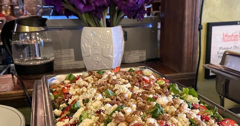 Serving containers with various foods