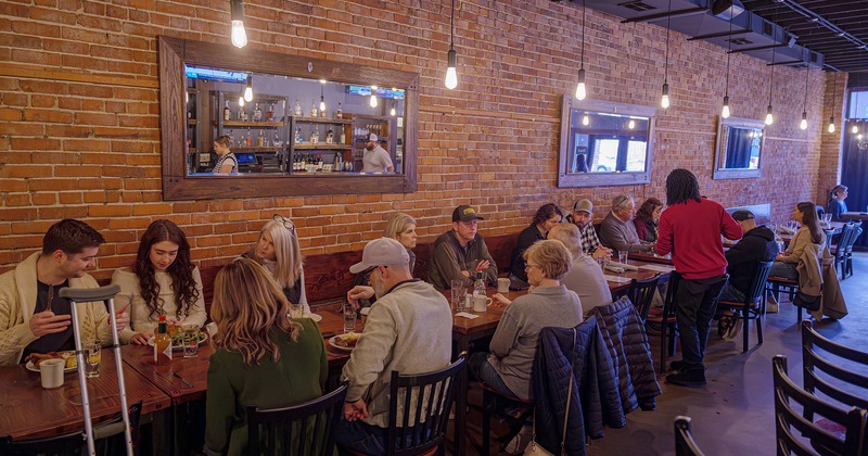 Dining area, customers dining