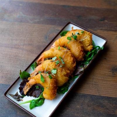 Tempura Fried Jumbo Shrimp.