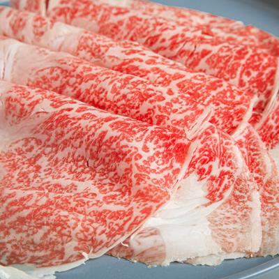 Japanese A5 Miyazaki Wagyu Beef, closeup.