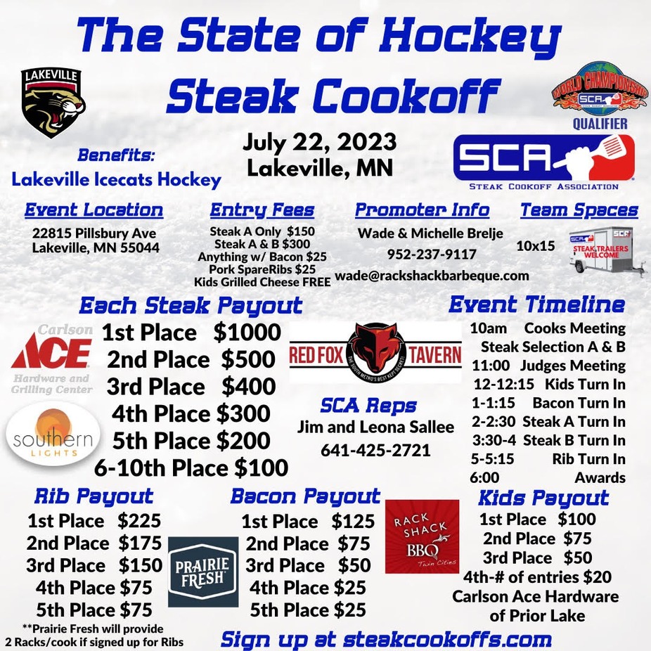 The State of Hockey Steak Cookoff event photo