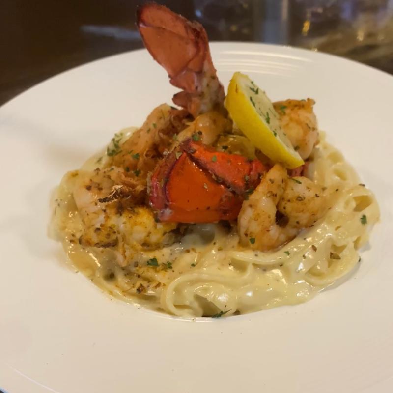menu item 6 of 17, Seafood Fettuccine Pasta