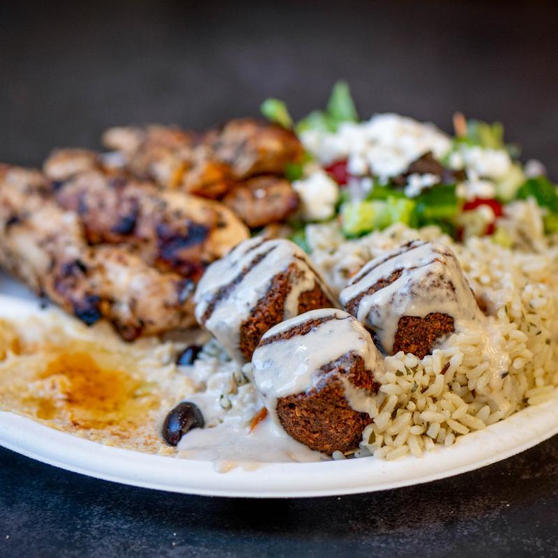 menu item 5 of 7, Chicken Falafel Dinner